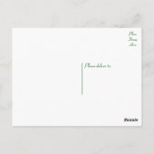 Hallo Boston Terrier Puppy Dog Denken Sie an Sie Postkarte (Rückseite)