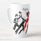 Hallo, Boys Large Latte Tasse (Linke Ecke)