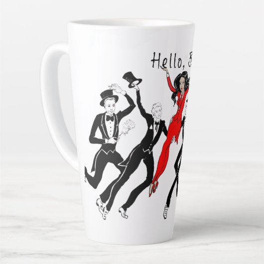 Hallo, Boys Latte Tasse (Linke Ecke)