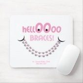 Hallo Braces Pink Orthodontist Geschenk des Patien Mousepad (Mit Mouse)