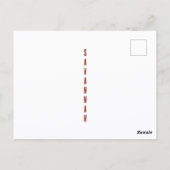 Hallo Brick Wall Window Eyes Spaß Fotografisch Postkarte (Rückseite)