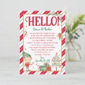 Hallo Brief aus deinem Elf-Brief Einladung (Stehend Vorderseite)