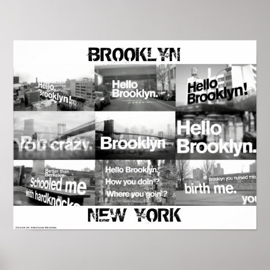 Hallo Brooklyn Poster (Vorne)