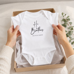 Hallo Bruder Baby-Body Baby Strampler