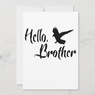 Hallo Bruder für Schwester Bruder Ankündigung