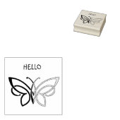 Hallo, Butterfly Gummistempel (Stempel)