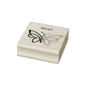 Hallo, Butterfly Gummistempel (Stempel)