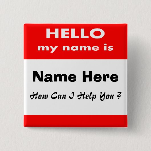 Hallo Button (Vorderseite)