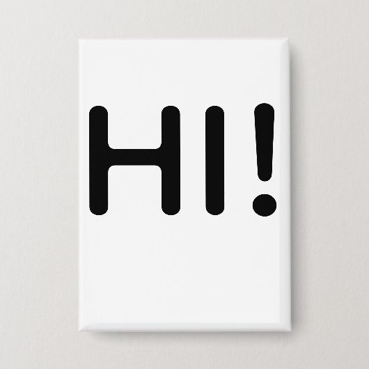 HALLO! BUTTON (Vorderseite)