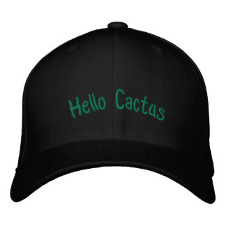 Hallo Cactus Funny bestickt Hat Bestickte Baseballkappe