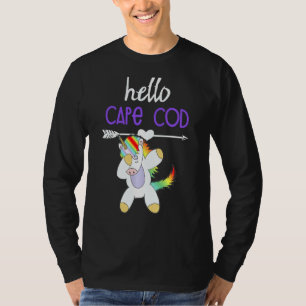 Hallo Cape Cod Dabbing Einhorn Kinder Souvenir für T-Shirt