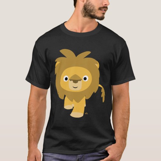 Hallo!! Cartoon-Löwe-T - Shirt (Vorderseite)