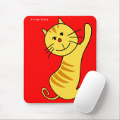 Hallo Cat Mousepad (Mit Mouse)