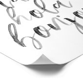 Hallo Ciao Hola Bonjour Watercolor Script Poster (Ecke)