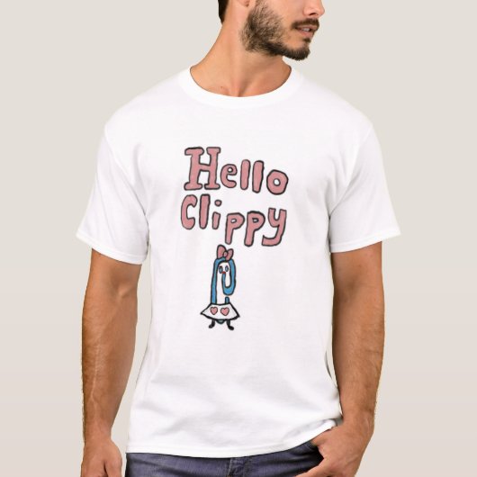 Hallo Clippy T-Shirt (Vorderseite)