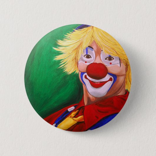 Hallo Clown Button (Vorderseite)