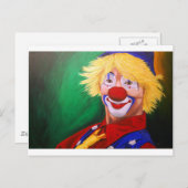 Hallo Clown Postkarte (Vorne/Hinten)