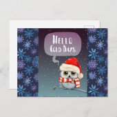 Hallo Cold Days Gruß Postkarte (Vorne/Hinten)