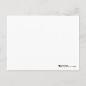 Hallo Country Cabin Living Wasserfarbe Postkarte (Rückseite)