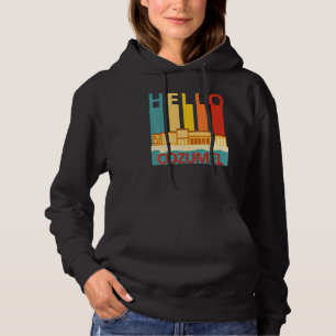 Hallo Cozumel Island Urlaub Sunset Hallo Sommer Hoodie