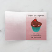 Hallo Cupcake Grußkarte Wasserfarbe Karte (Innenseite)