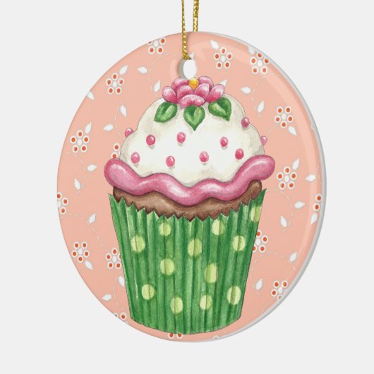 Hallo Cupcake ! Keramik Ornament (Links)