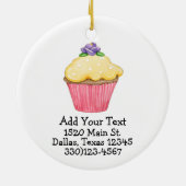 Hallo Cupcake ! Keramik Ornament (Hinten)