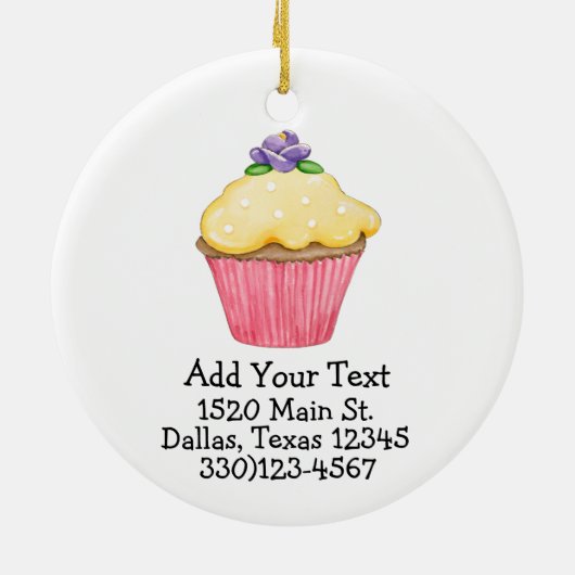 Hallo Cupcake ! Keramik Ornament (Hinten)