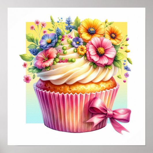 Hallo Cupcake Poster (Vorne)