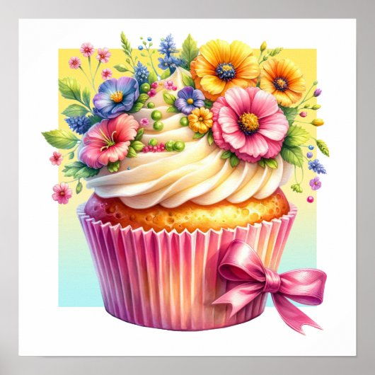 Hallo Cupcake Poster (Vorne)