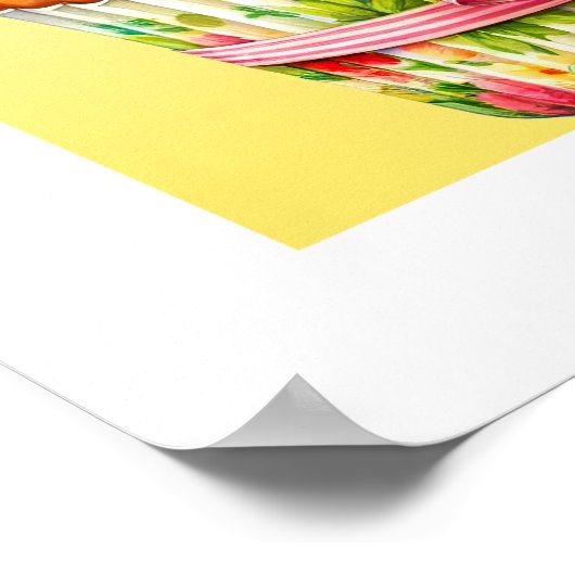 Hallo Cupcake Poster (Ecke)