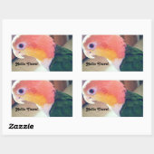 Hallo da Bird Rechteckiger Aufkleber (Blatt)