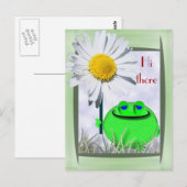 Hallo da froggie und daisy postkarte (Vorne/Hinten)