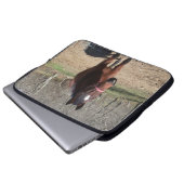 Hallo Da Horsey Laptopschutzhülle (Vorne Knopf)