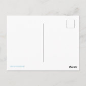 Hallo da Minimalistischer Hot Dog mit Senf Cartoon Postkarte (Rückseite)