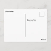 Hallo, da, Niedliches Eichhörnchen-Foto Postkarte (Rückseite)