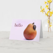 Hallo Da Pear Karte (Gelbe Blume)