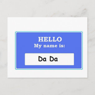 Hallo Da Postkarte