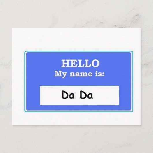 Hallo Da Postkarte (Vorderseite)