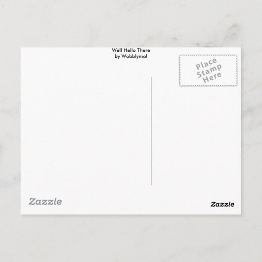 Hallo da postkarte (Rückseite)