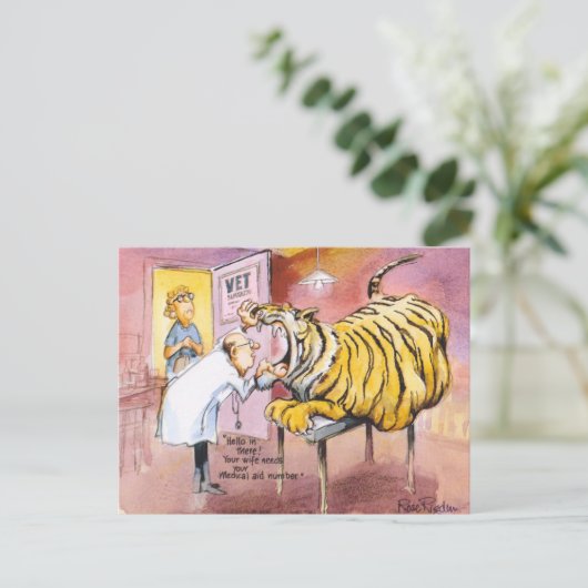 Hallo da rein! postkarte (Stehend Vorderseite)