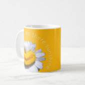 "Hallo da, Sonnenschein" Chamomile Smile Tasse (Vorderseite Links)