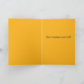 Hallo - Dackel Sniffing Golden Retriever Hintern Karte (Innenseite)