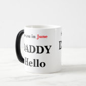 Hallo Daddy Pregnancy Reveal Kaffee Tasse (Vorderseite Links)