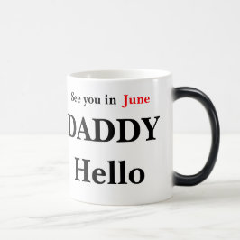 Hallo Daddy Pregnancy Reveal Kaffee Tasse