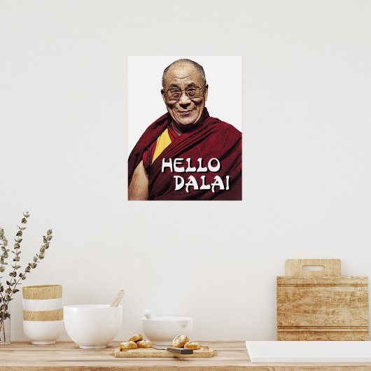 Hallo Dalai Poster (Küche)