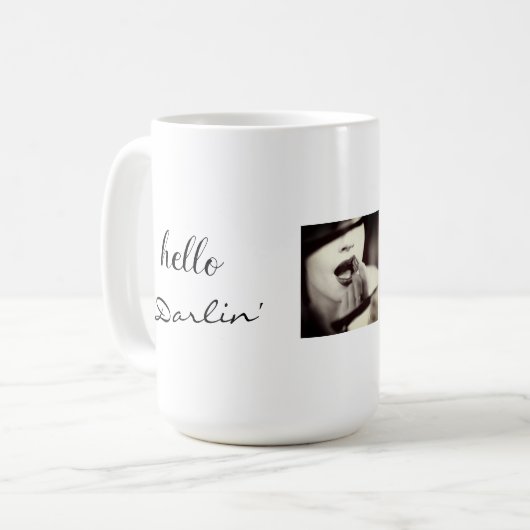 Hallo Darlin Kaffeetasse (Vorderseite Links)
