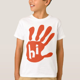 Hallo das Shirt fünf grundlegendes Kindes