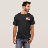 Hallo ... Dead Inside Name Tag T-Shirt (Vorne ganz)