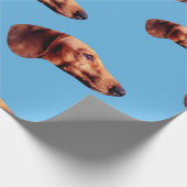 Hallo Def Blau-Packpapier Geschenkpapier (Ecke)